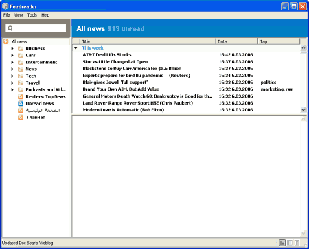 Интернет и сети: Feedreader v.3.14 Beta 3