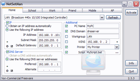 Интернет и сети: NetSetMan v.2.5.3