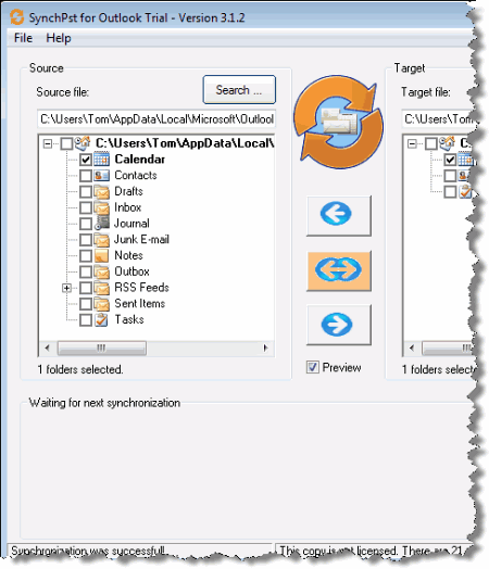 Почтовые клиенты и фильтры: SynchPst for Outlook v.3.6.4