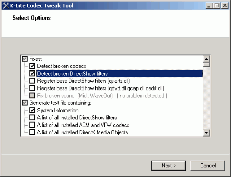 Мультимедиа: K-Lite Codec Tweak Tool v.2.50