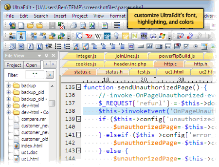 Текстовые редакторы: UltraEdit-32 v.15.00