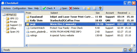 Почтовые клиенты и фильтры: CheckMail v.5.1.1