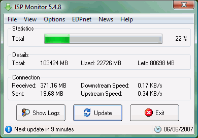 Мониторинг трафика: ISP Monitor v.5.7.1