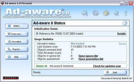 Ad-aware 6.0 build 181 / RF 01R339