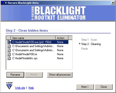 F-Secure BlackLight 2.2.1007