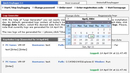 WideStep Quick Keylogger ver. 2.1