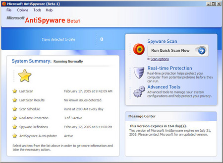 Windows AntiSpyware Beta (Updated)