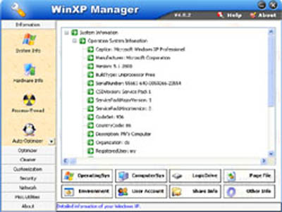 WinXP Manager 4.95